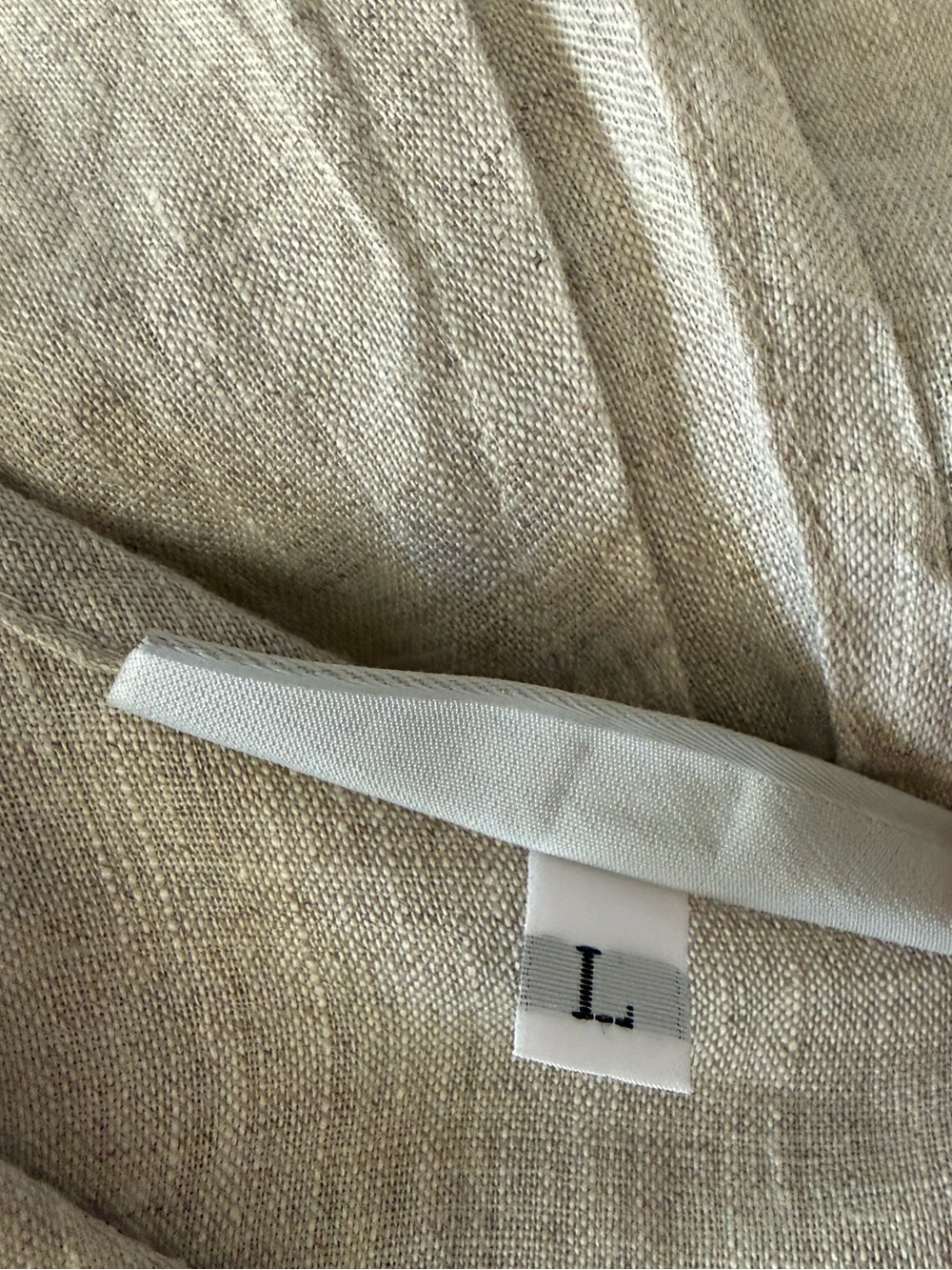 BRYN WALKER 100% Linen Boho Lagenlook Minimalist Breathable Casual Tunic Size L - Picture 9 of 10